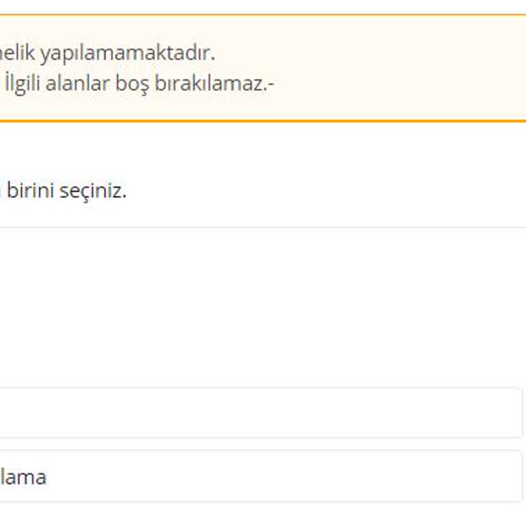 CK Boğaziçi Elektrik 23 - Detay: 90002-95000--2 - İlgili Alanlar Boş Bırakılamaz Uyarısı