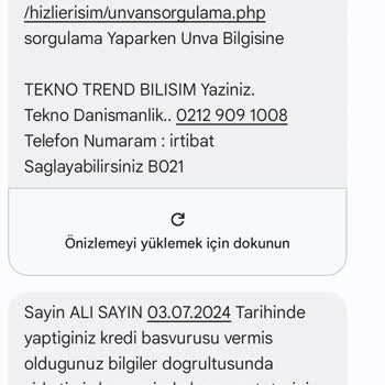 Tekno Danışmanlık Tekno Kredi Şirketi İle Yaşadığım Olumsuz Deneyim