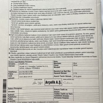 Altus Klima Arızası Giderilmiyor. 1 Aydır Aldığım Klima Çalışmıyor.