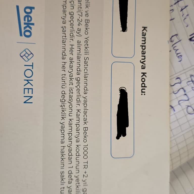 Beko Token Hediye Garantiyi Yapmaması