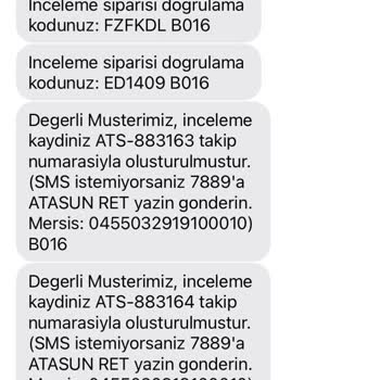 Atasun Optik Ürün İnceleme Süreci Olumlu Olmasına Rağmen Eski Ürün Göndermesi