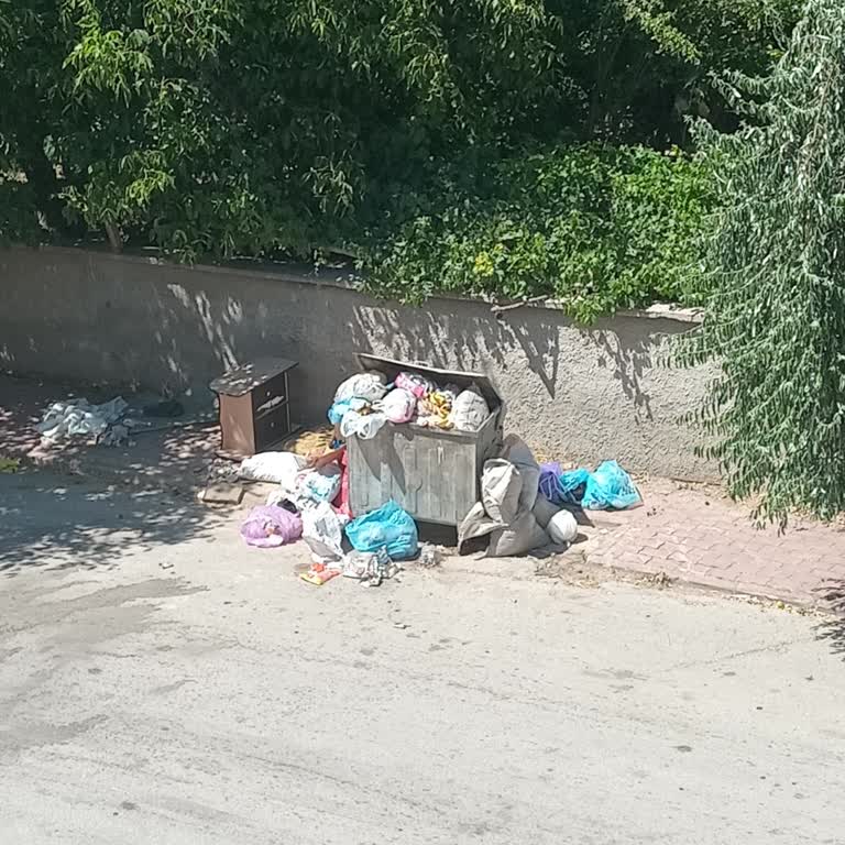 Selçuklu Belediyesi (Konya) Çöp Konteyneri Toplanmıyor.