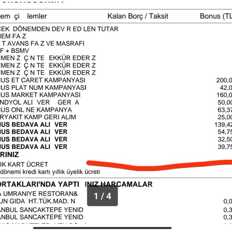 Garanti Bankası Kart Aidatı