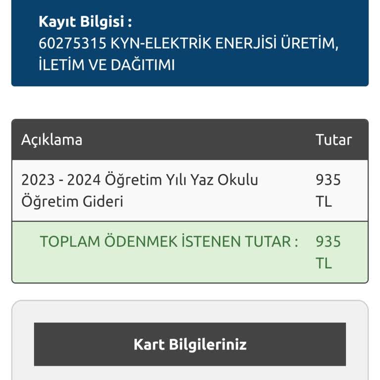 AÖF Tek Ders Sınav Ücreti 935 TL