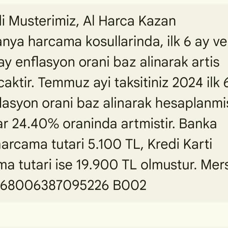 Türkiye Finans Al Harca Kazanamama Mağduriyeti