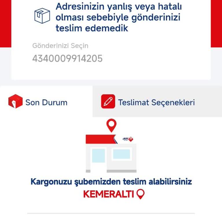 Aras Kargo Kargoyu Eve Teslim Etmeme