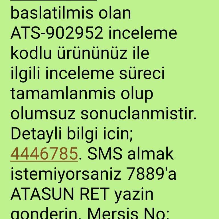Atasun Ve Rayban 1 Haftalık Ürünün Arkasında Durmuyor