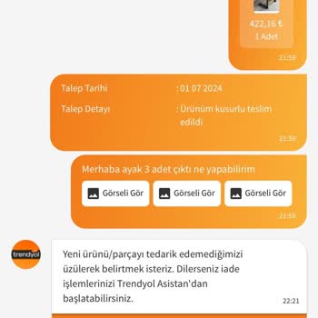 Trendyol Tampa.co C Çalışma Sehpası Şikayeti