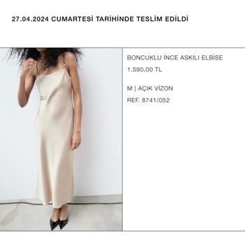 Zara dringende forderung für nicht geliefertes perlenbesetztes Kleid