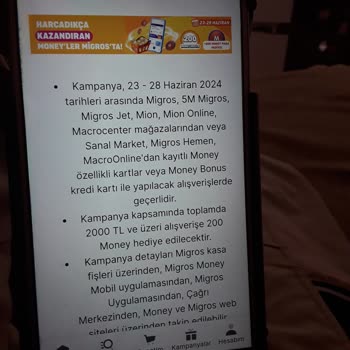 MoneyPay Migros Yüklenmeyen Money Para