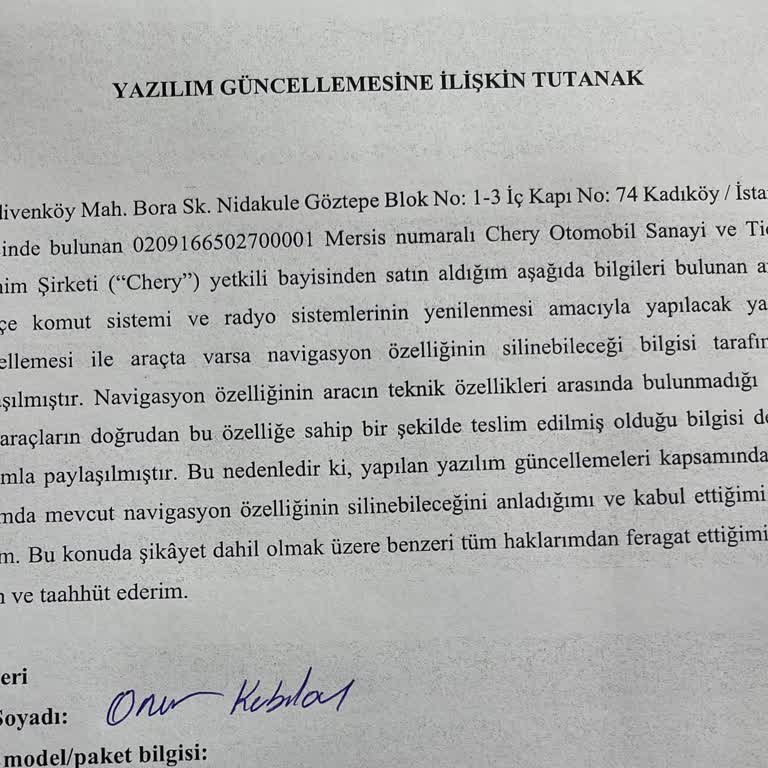 Chery Tiggo 8 Pro Güncelleme Sonrası Klima Bozuldu