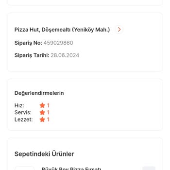 Migros Yemek İptal Edilen Siparişi İade Yapmıyor