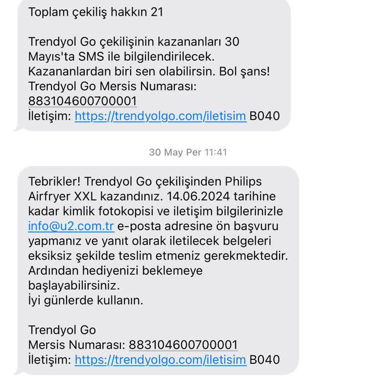 Trendyol GO Kazandırdığı Ürünü Göndermiyor