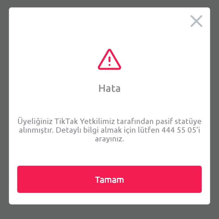 Tik Tak Pasif Statü