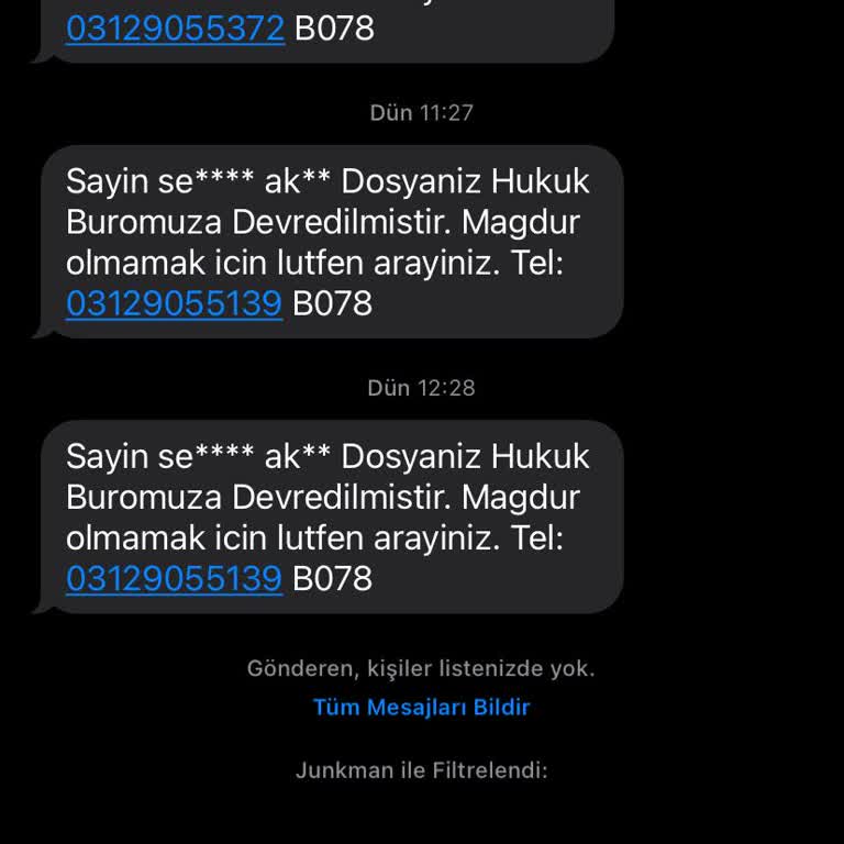 T.SUNBUL HUKUK (SMS) Tel: 03129055139 T. Sunbul