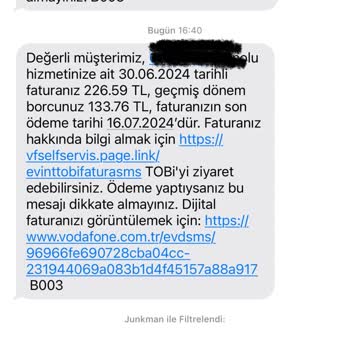 Vodafone Net'in Abonelik İptal Talebini İşleme Almaması