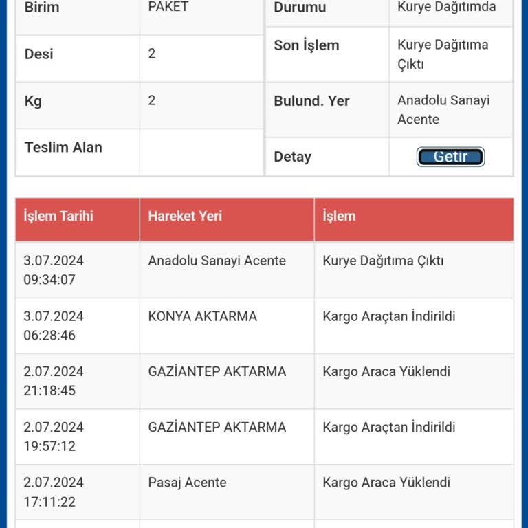 Sürat Kargo Kargonun Teslim Edilmemesi Ve Mağduriyet