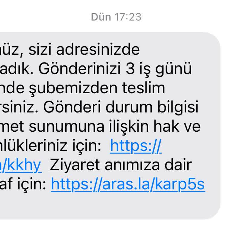 Aras Kargo Yalan Ve Bahaneleri