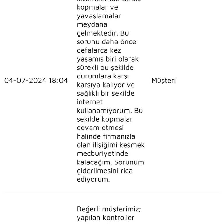 Millenicom İnternetimde Kopma Sorunları.