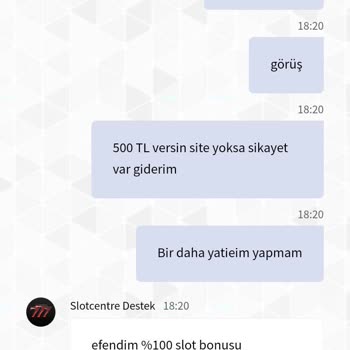 Slotcentre Site Ödeme Yapmıyor