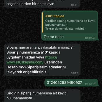 A101 Faturamı İletmiyor, Siparişimi De Bulamıyor