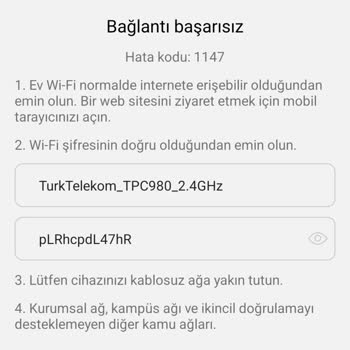 Fakir Robot 1147 Hata