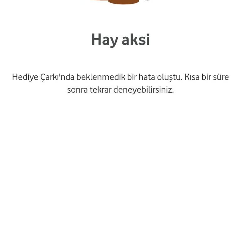 Vodafone Yanım Çark Çeviremiyorum