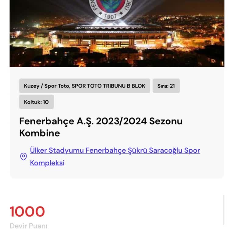 Passolig Kombine Yenilemek İçin Rezervasyon Açılmıyor