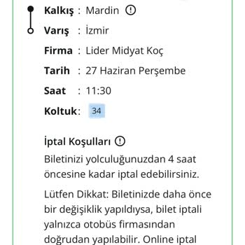 Lider Midyat Koç Seyahat Fazla Bilet Alması Bir Bileti İki Defa Aldık