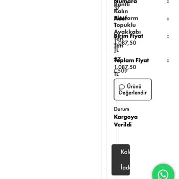 Sovrana Shoes Sipariş Gecikmesi Ve İletişim Sorunları