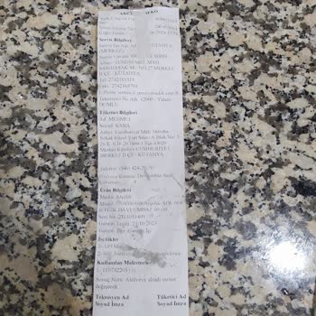 Arçelik Tamirat Esnasında Zarar Gören Davlumbaz