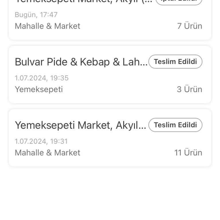 Yemeksepeti İlgisiz Müşteri Hizmeti