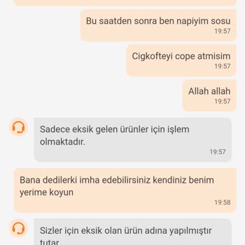 Trendyol Eksik Sipariş Ve Yanıltıcı Canlı Destek Mesajları