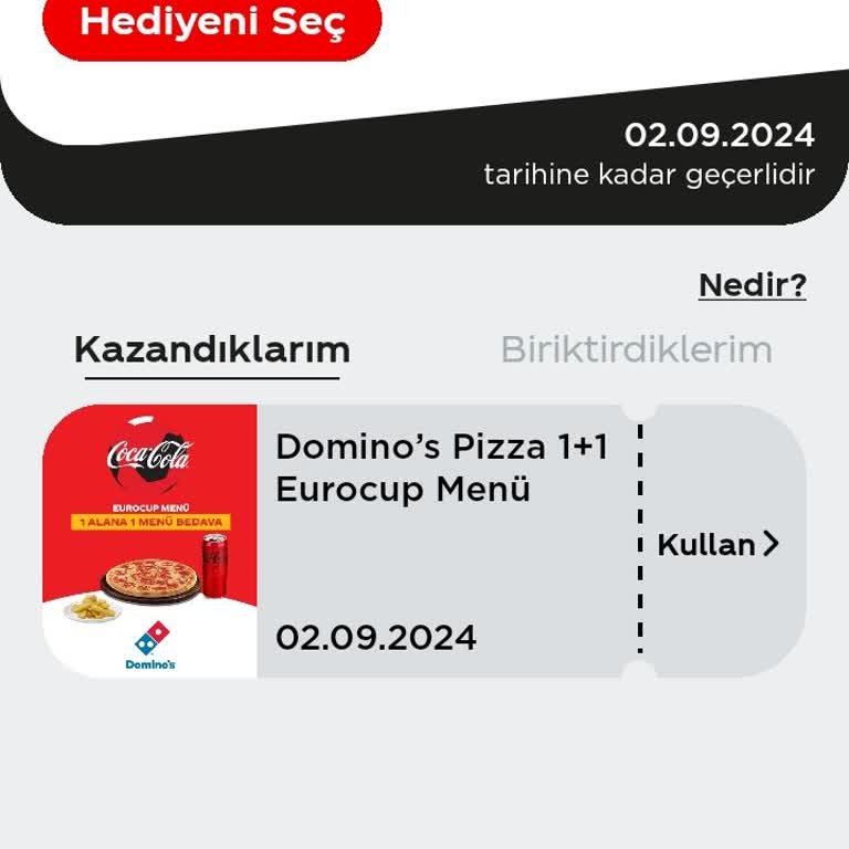 Domino's Eurocup Menü 1+1