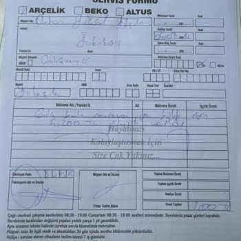Arçelik Teknik Servis Şikayet