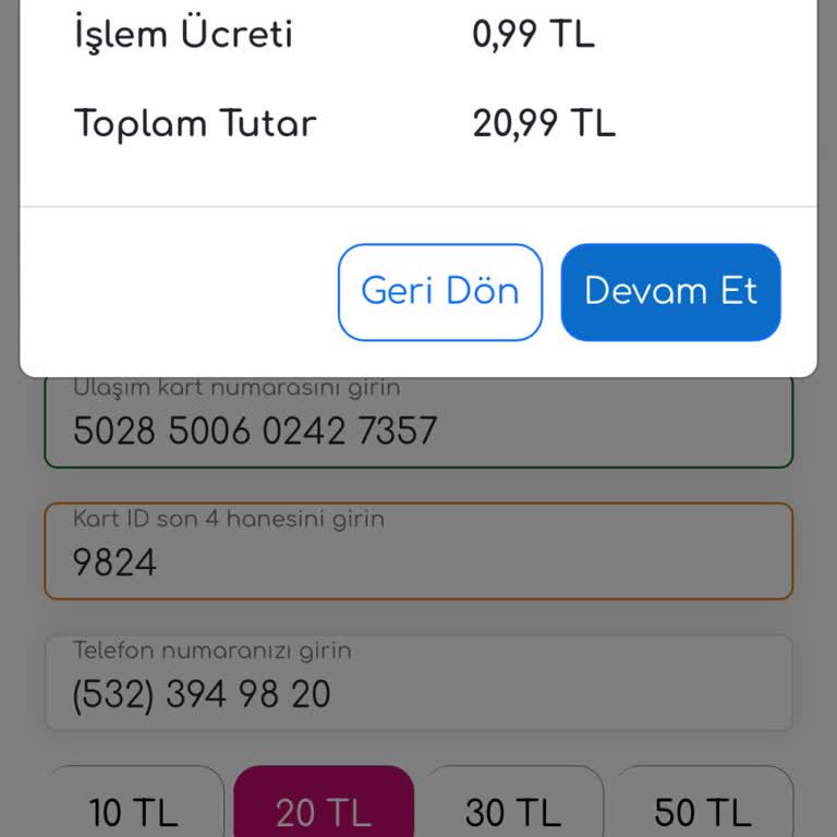 Ankara Kart EGO Cepte Haksız Kesinti