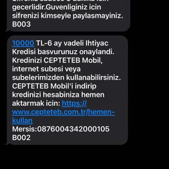 CepteTeb Kampanyalı Kredi Kullandırmıyor!