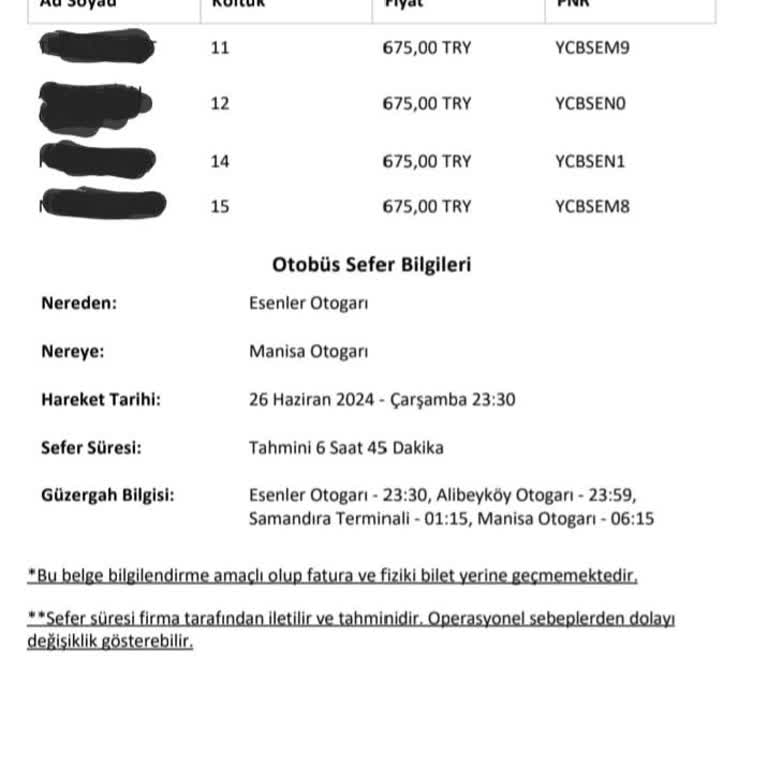 Obilet Üyelerinin Lütfen Hakkını Koru