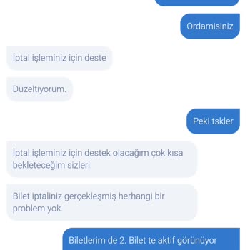 Obilet İade Problemi*********************yapılmayan Geri Ödeme