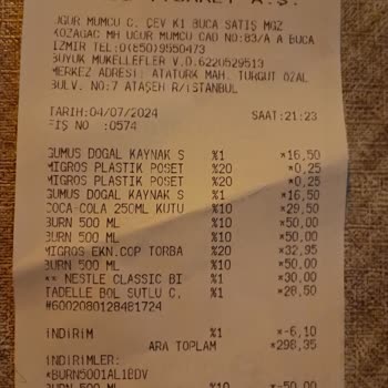 Migros Fazla Ürün Okutma