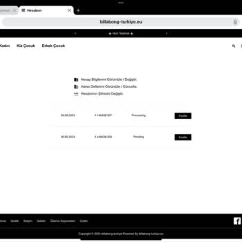 Billabong Türkiye EU'dan Alışveriş Sonrası İletişim Sorunları