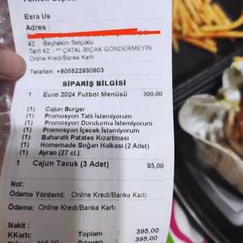 Yemeksepeti Eksik Gelen Ürünüme Çözüm Ve Destek Vermedi.