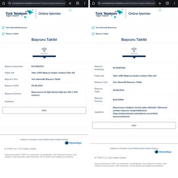 Türk Telekom Zam Gelene Kadar Tüm Başvurularımı İptal Etti