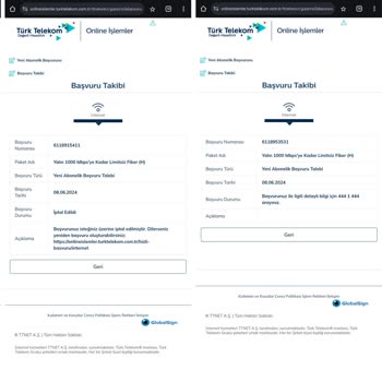 Türk Telekom Zam Gelene Kadar Tüm Başvurularımı İptal Etti