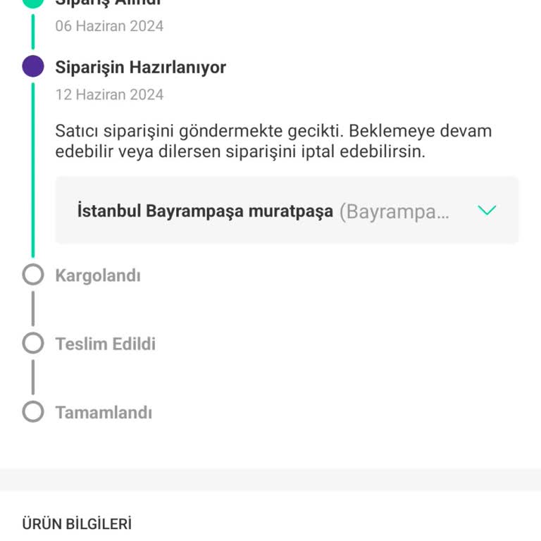 Dolap Satıcı Ürünümü Yollamıyor