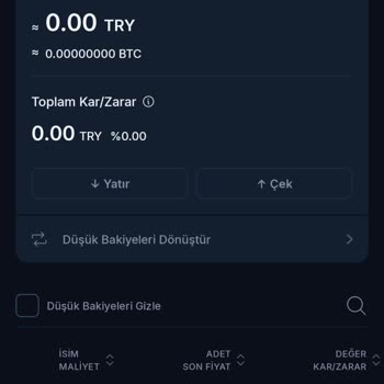 BTCTURK TRC20 Hesabımı Değiştirmişler