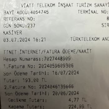 Türk Telekom Kapama Bedeli Alınması