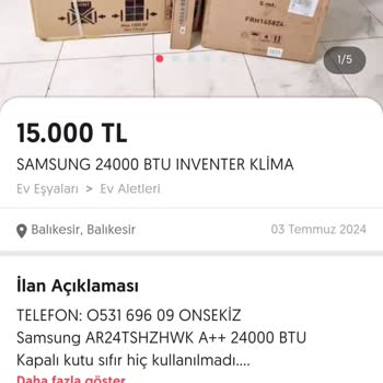Letgo Üzerinden Klima Satışı: Güven Sorunları Ve Mağduriyet