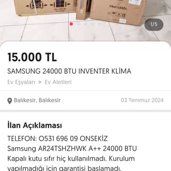 Letgo Üzerinden Klima Satışı: Güven Sorunları Ve Mağduriyet