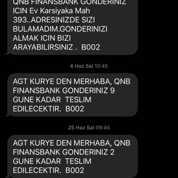 AGT Kurye 2 Aydır Kuryemi Teslim Etmiyor